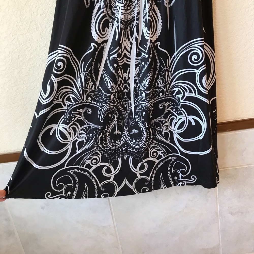 Apt 9 Sleeveless Dress Black & White Mini Bling - Picture 7 of 7